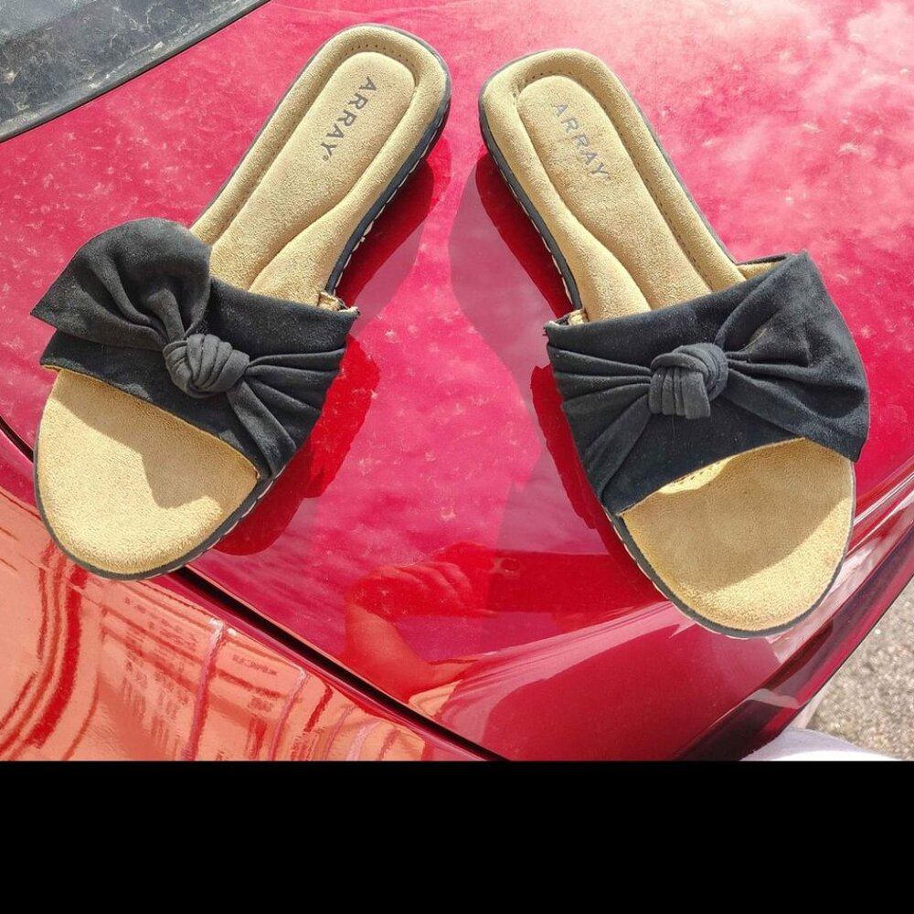 Array Women's Cabana Suede slip-on Slide Sandals Size 5